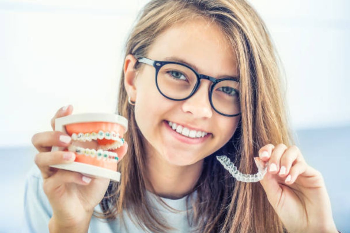 women explaining Invisalign® 
